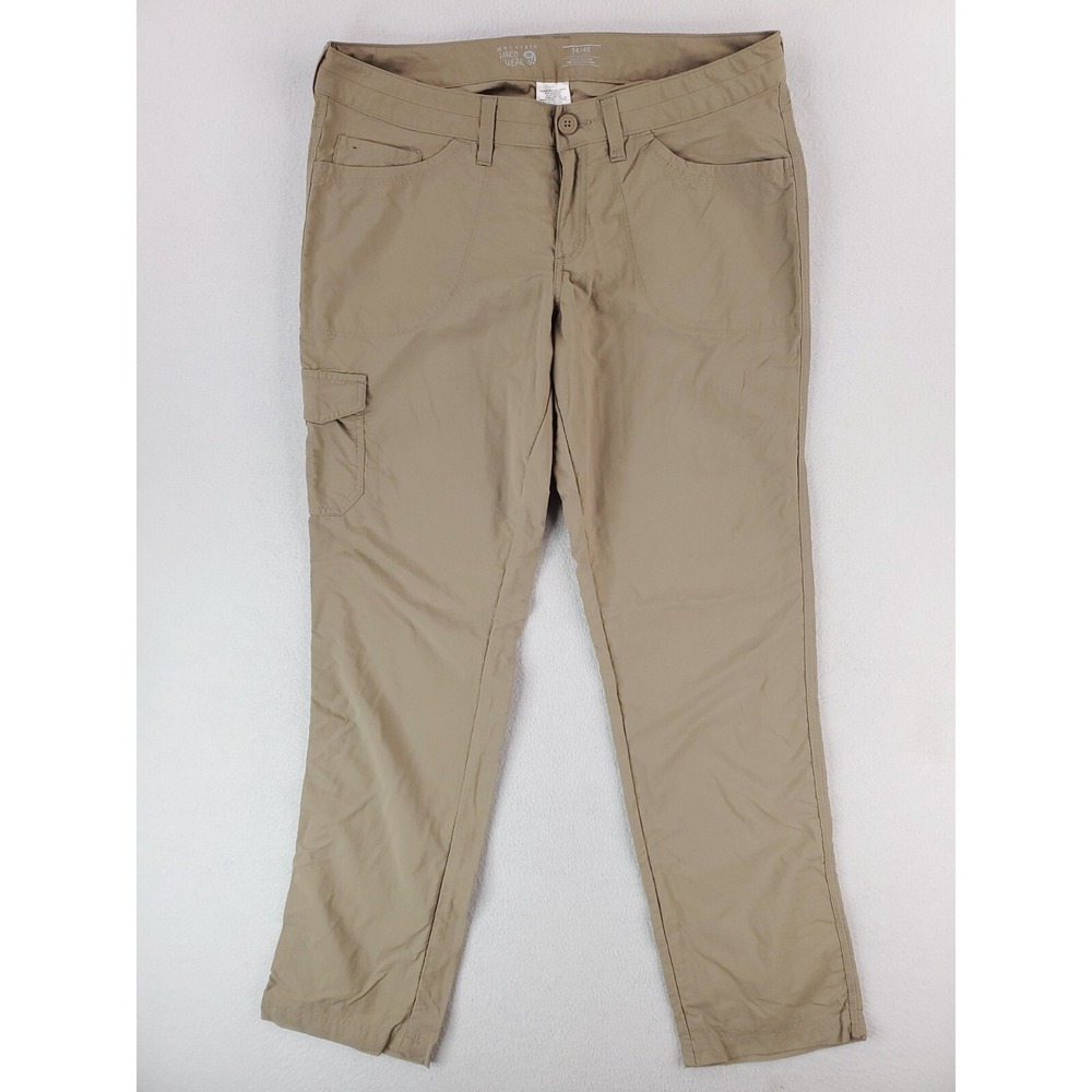 Mountain Hardwear Pants Womens 14 Khaki Cargo Utility Field Hiking Outdoor